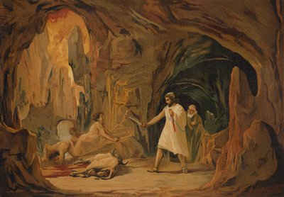 Odysseus in Tartarus by Spanish School